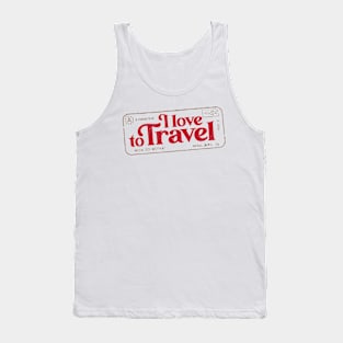 I Love to Travel Tank Top